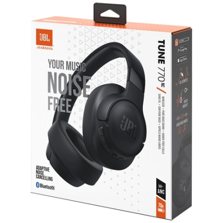 JBL Live 770NC Wireless Over‑Ear Headphones Black