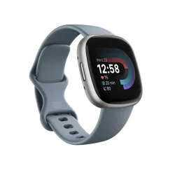 Fitbit Versa 4 Smartwatch waterfall blue/platinum aluminum