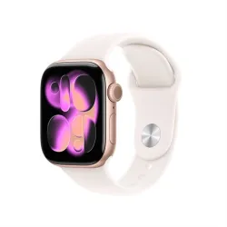 Apple Watch Series 11 rose gold aluminium 42mm light blush sport band Size S/M