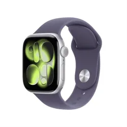 Apple Watch Series 11 silver aluminium 42mm purple fog sport band Size S/M