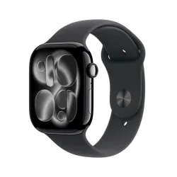 Apple Watch Series 11 jet black aluminium 46mm 4G black sport band Size S/M