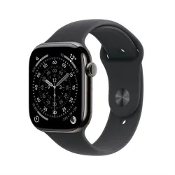 Apple Watch Series 11 slate titanium 46mm 5G black sport band Size M/L