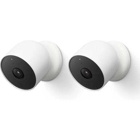 Google Nest Cam Outdoor & Indoor Wireless 2-Pack snow
