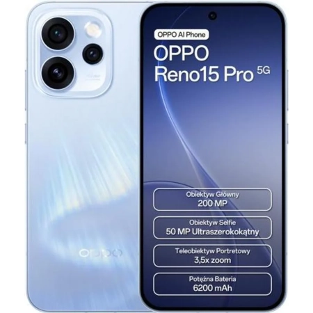 Oppo Reno15 Pro 5G 12/512GB niebieski
