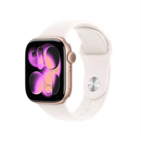 Apple Watch Series 11 rose gold aluminium 42mm light blush sport band Size S/M