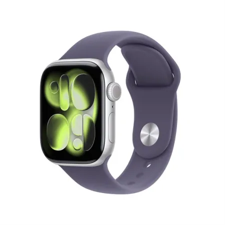 Apple Watch Series 11 silver aluminium 42mm purple fog sport band Size M/L